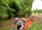 StumpJump-Zoom--FIN  Mountain bikers, including Andrew Harrison, front, of Winston Salem, NC, compete in the 8th Annual Spartan West Rotary Stump Jump, held at Croft State Park in Spartanburg, SC Sunday afternoon, 5-15-05. Around 200 mountain bikers from six southeastern states (including NC, SC, VA, GA, TN, FL) competed in the South Carolina State Championship mountain bike cross country race. (AP Photo/Spartanburg Herald-Journal/Tim Kimzey).