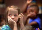 schoolback.jpg  Kathryn Gainey, front bottom, is still a bit sleepy as she and fellow students start their first day back at school in Jennifer Brown&#39;s first grade class at Buffalo Elementary School Friday morning.