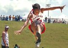 StateTrackMeet  Landrum High School junior Ciara Glenn is airborne in the A Girls Triple jump event, during the South Carolina State Track Meet held at Spring Valley High School Saturday.